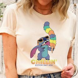 stitch ice cream chillin stitch day 626 shirt /