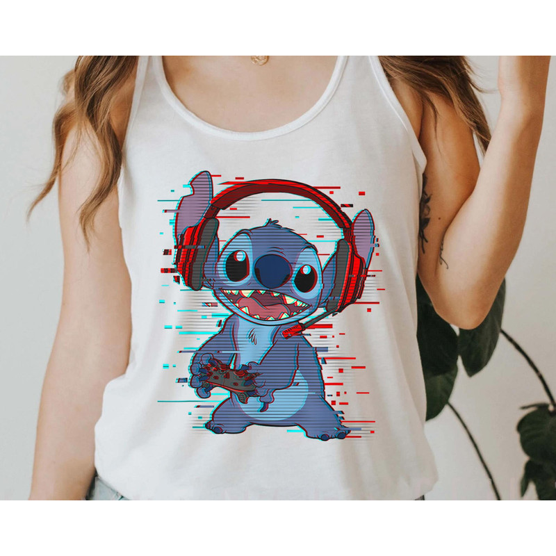 Stitch Gamer Glitch Headset And Controller Shirt  Lilo & Stitch Day Jun 26th T-shirt  Walt Disney World Trip  Disneyland Outfits - 4.jpg