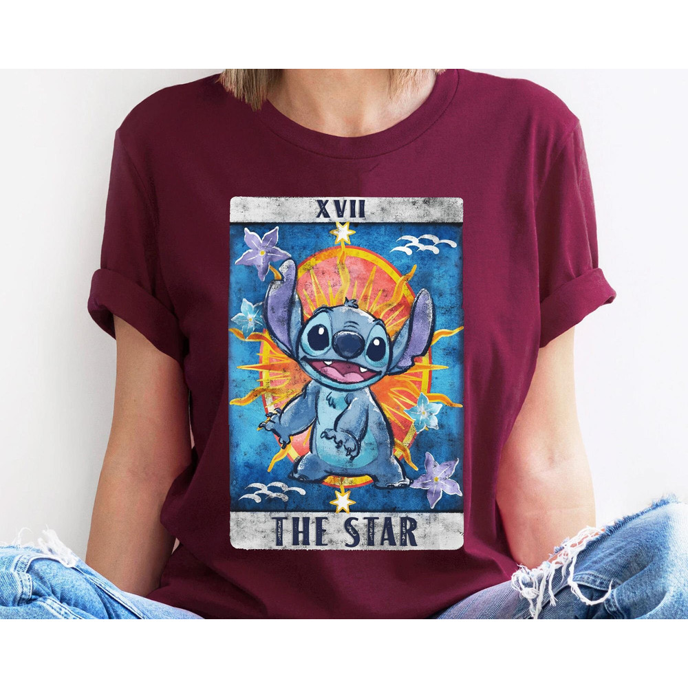 Stitch Star The Sun Tarot Card Shirt  Disney Lilo and Stitch T-shirt  Disney Birthday  Walt Disney World Disneyland 2023 Trip Outfits - 3.jpg