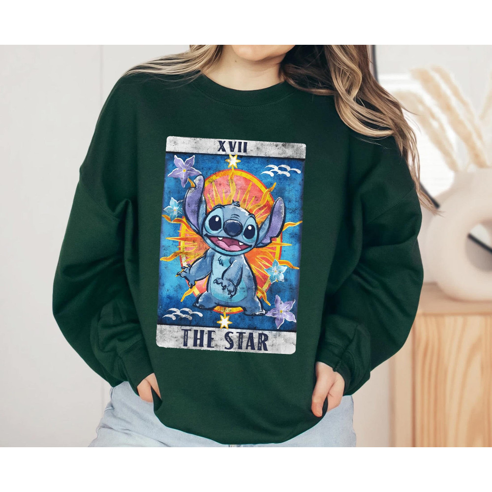 Stitch Star The Sun Tarot Card Shirt  Disney Lilo and Stitch T-shirt  Disney Birthday  Walt Disney World Disneyland 2023 Trip Outfits - 4.jpg