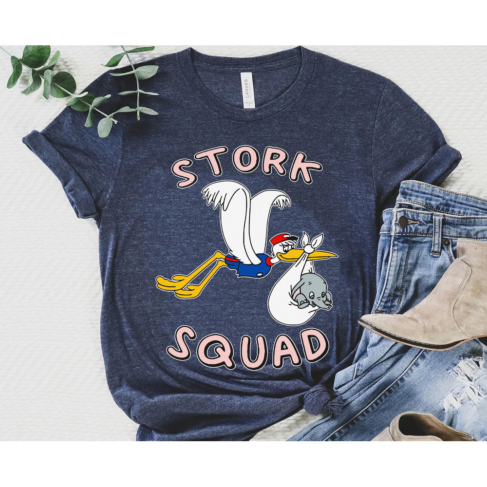 Stork Squad Dumbo The Flying Elephant Shirt Labor And Delivery Nurse T-shirt Mother Baby Nurse Tee L&D Nurse Gift Walt Disney World - 1.jpg
