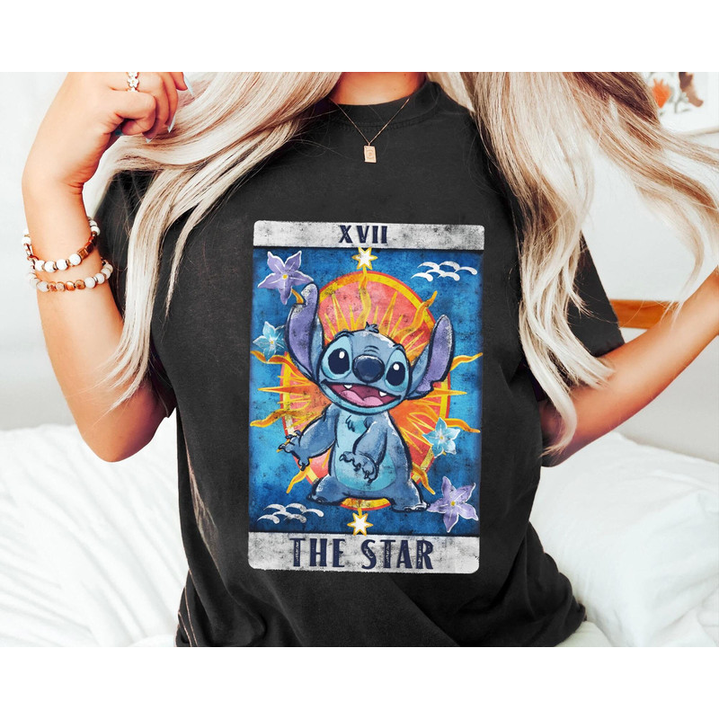 Stitch Star The Sun Tarot Card Shirt  Disney Lilo and Stitch T-shirt  Disney Birthday  Walt Disney World Disneyland 2023 Trip Outfits - 5.jpg