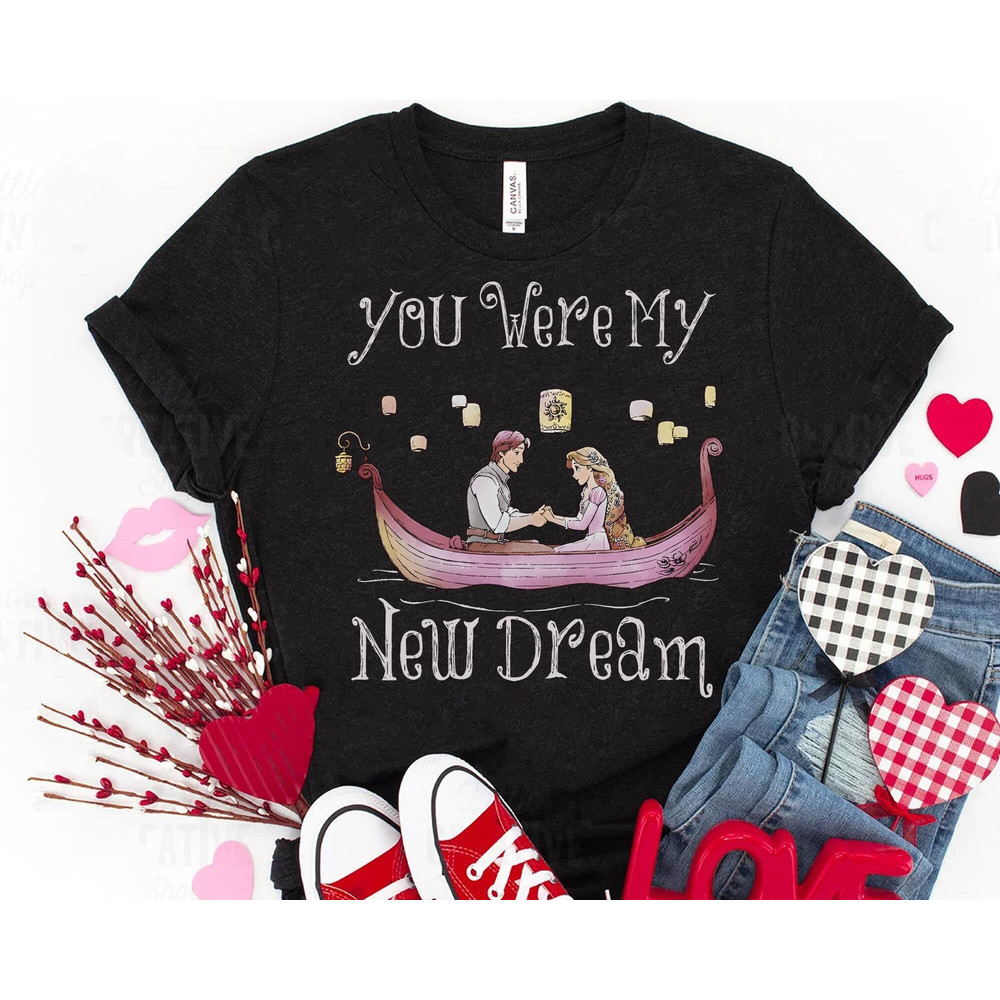 Tangled Rapunzel Flynn Rider New Dream Shirt  Disney World Valentine's Day T-shirt  Disneyland Couple Matching Trip  Magic Kingdom - 2.jpg