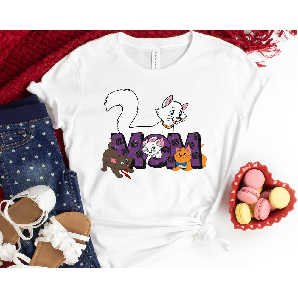 The Aristocats Cat Mom Shirt Duchess Marie Toulouse Berlioz T-shirt Disneyland Mother's Day Gift Disney Mom Tee Magic Kingdom - 2.jpg