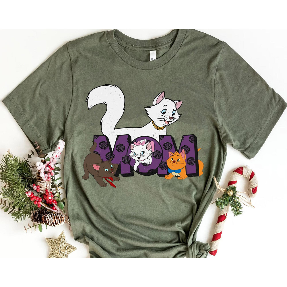 The Aristocats Cat Mom Shirt Duchess Marie Toulouse Berlioz T-shirt Disneyland Mother's Day Gift Disney Mom Tee Magic Kingdom - 3.jpg