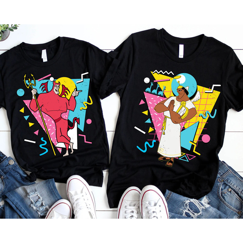 The Emperor's New Groove Kronk Evil and Angel Shirt  Retro 90s Disney Matching T-shirt  Walt Disney World Shirt  Disneyland Trip Outfits - 1.jpg