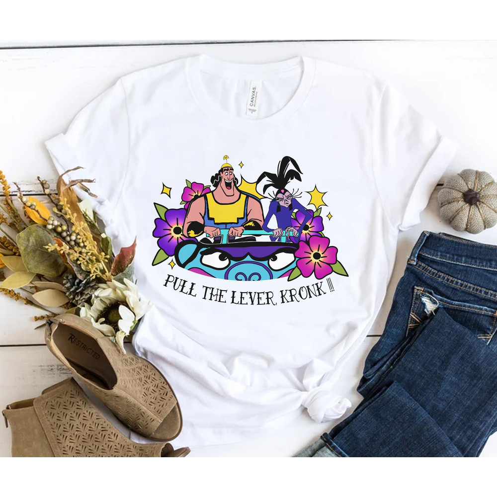 The Emperor's New Groove Tattoo Art Yzma Pull The Lever Kronk Shirt Retro Disney T-shirt Walt Disney World Disneyland Trip Outfits - 3.jpg