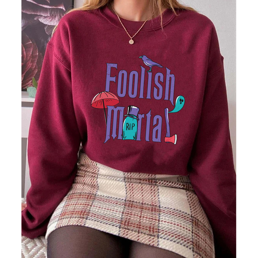 The Haunted Mansion Foolish Mortal Shirt Magic Kingdom Halloween Party Walt Disney World T-shirt Disneyland Holiday Trip Outfits - 5.jpg