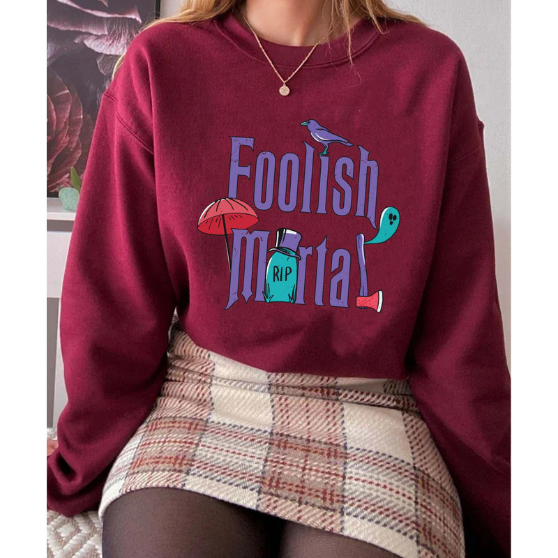 The Haunted Mansion Foolish Mortal Shirt Magic Kingdom Halloween Party Walt Disney World T-shirt Disneyland Holiday Trip Outfits - 5.jpg