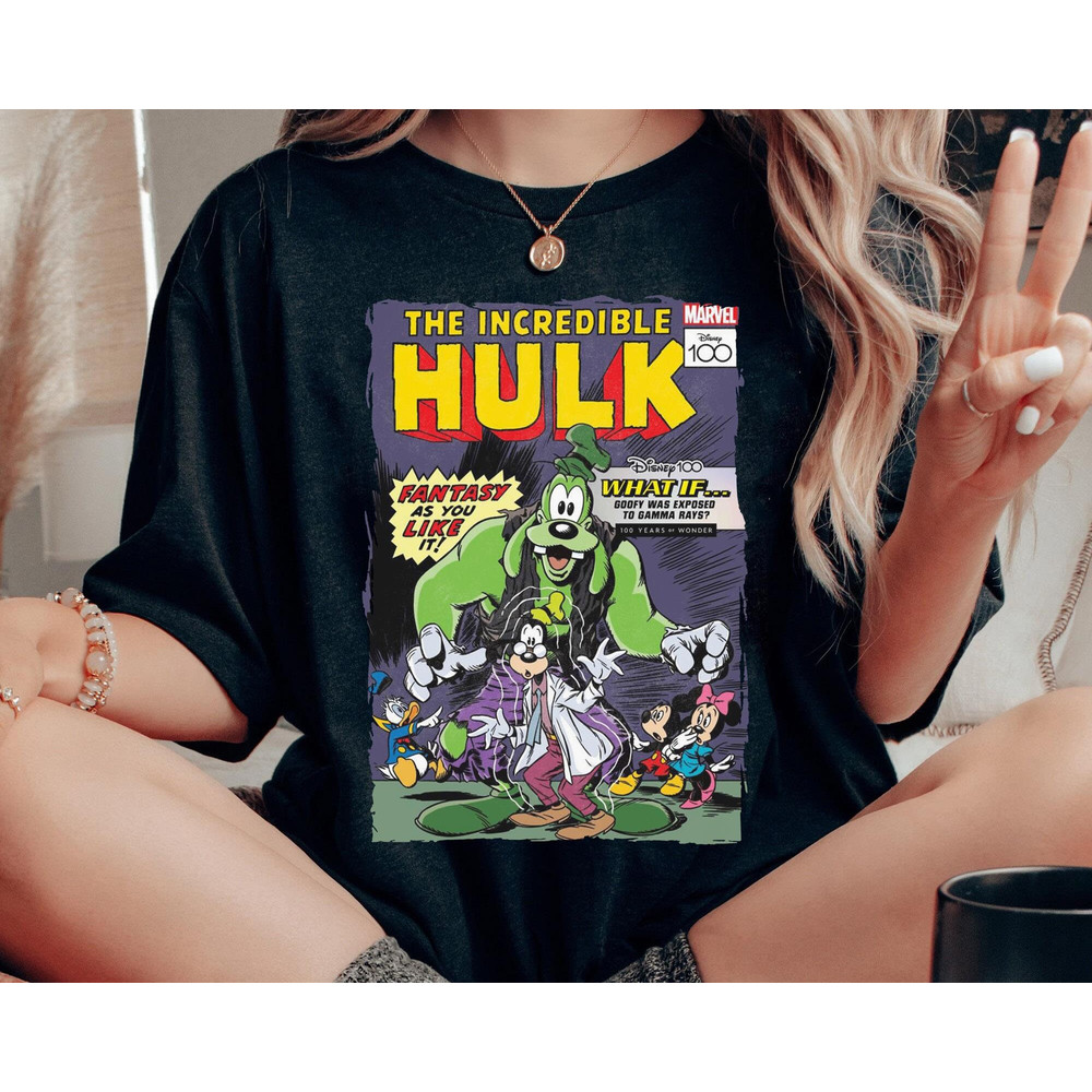 The Incredible Hulk Comic Mickey And Friends Disney 100 Years Of Wonder Shirt  Disneyland Trip 100th Anniversary Outfits  Disney Birthday - 1.jpg