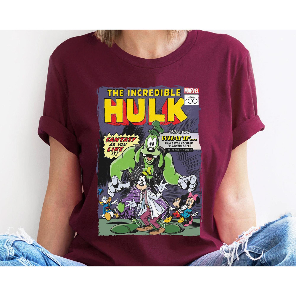 The Incredible Hulk Comic Mickey And Friends Disney 100 Years Of Wonder Shirt  Disneyland Trip 100th Anniversary Outfits  Disney Birthday - 3.jpg
