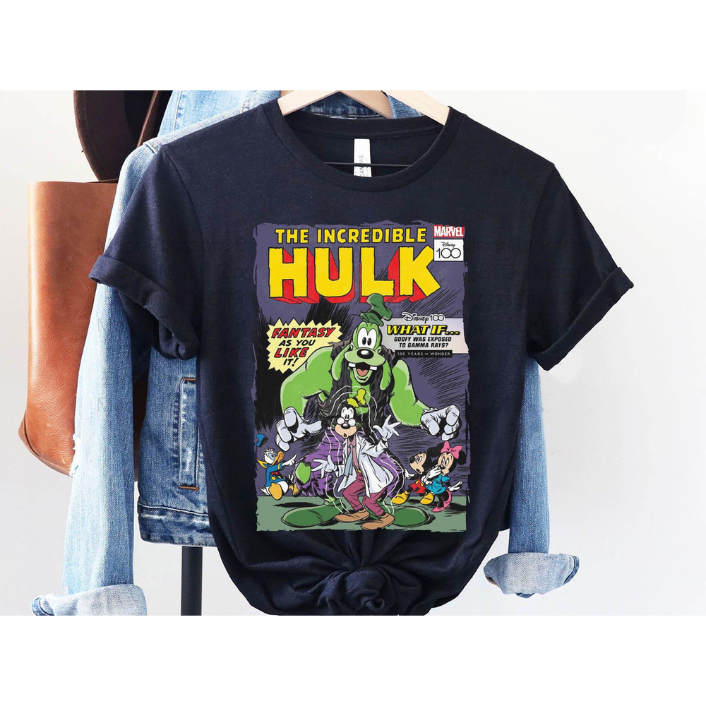 The Incredible Hulk Comic Mickey And Friends Disney 100 Years Of Wonder Shirt  Disneyland Trip 100th Anniversary Outfits  Disney Birthday - 4.jpg