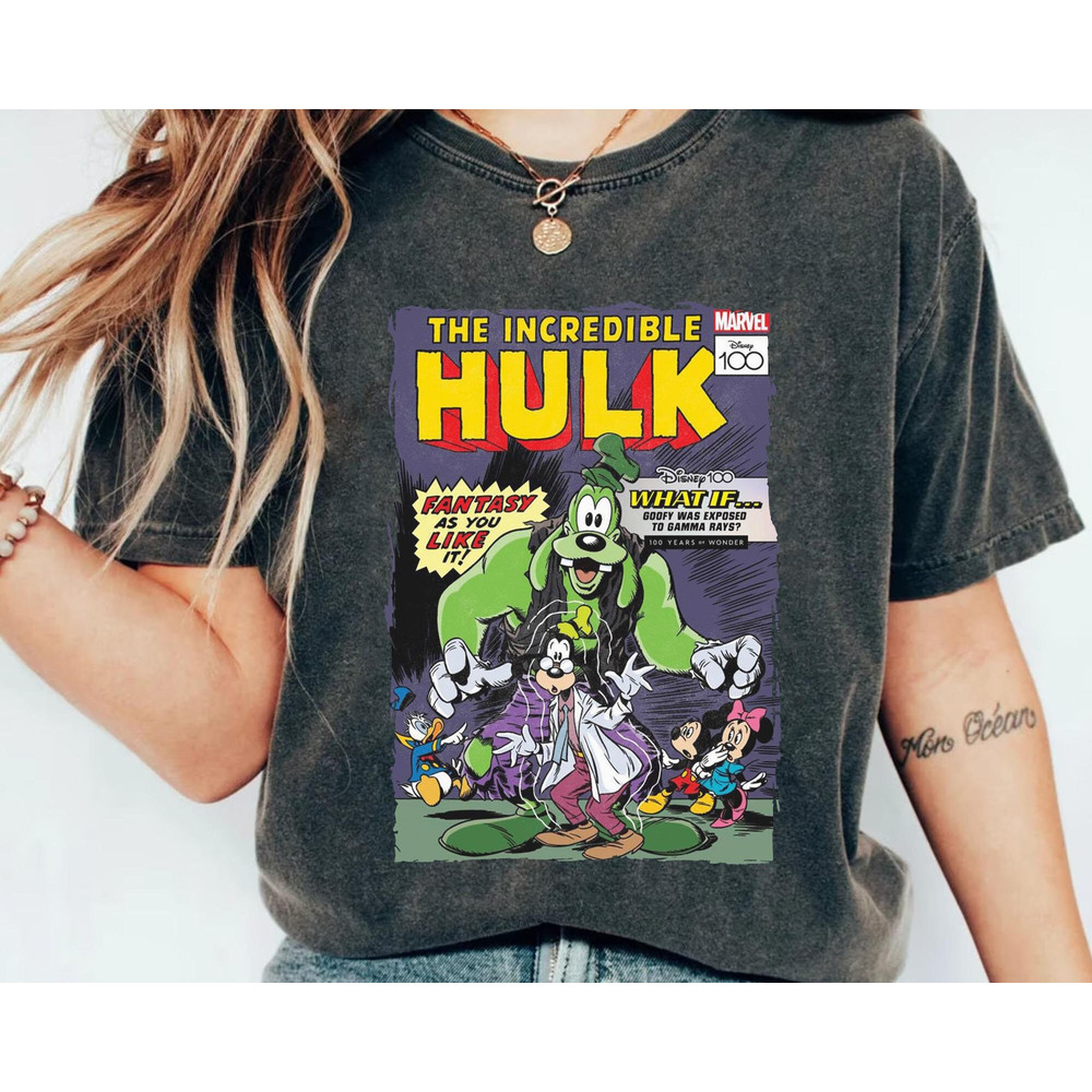 The Incredible Hulk Comic Mickey And Friends Disney 100 Years Of Wonder Shirt  Disneyland Trip 100th Anniversary Outfits  Disney Birthday - 5.jpg