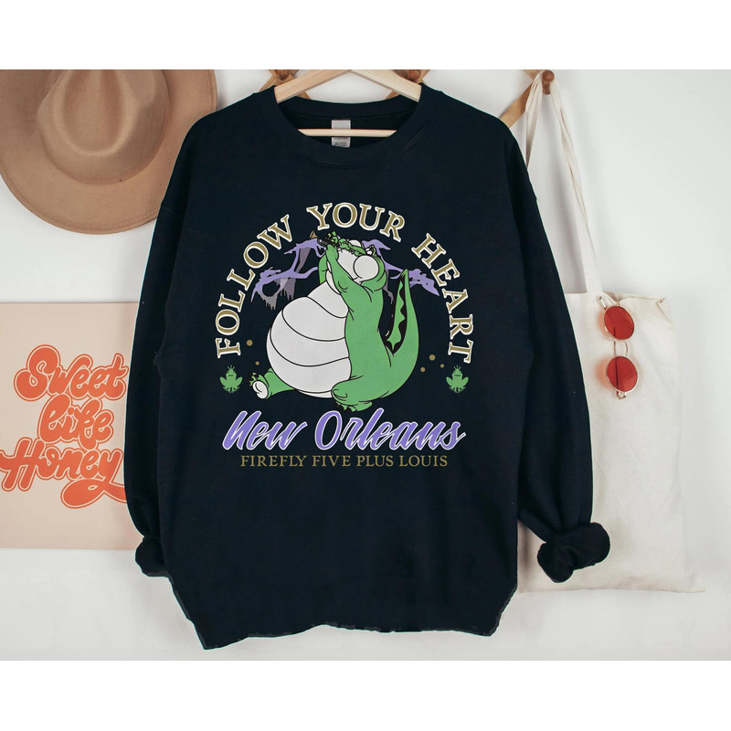 The Princess And The Frog Firefly Five Shirt Louis Trumpet Alligator T-shirt Walt Disney World Tee Disneyland Family Vacation Trip - 2.jpg