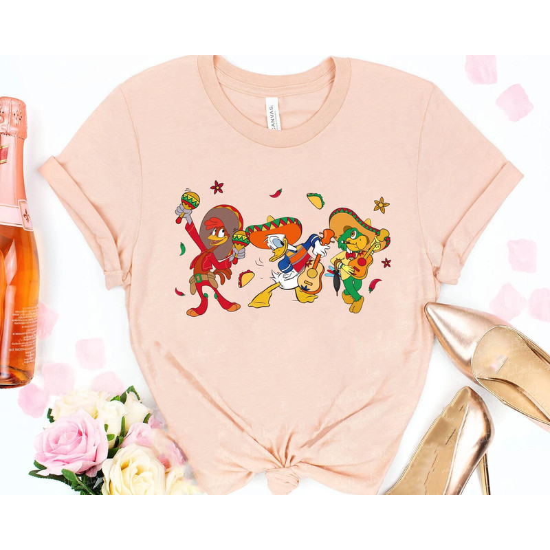 The Three Caballeros Jose Donald Duck Panchito Shirt  Disney Cinco De Mayo T-shirt  Disneyland Mexican Fiesta Party  Down To Fiesta Tee - 2.jpg