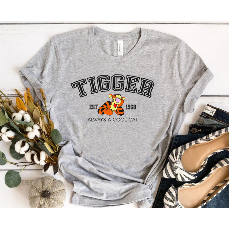 Tigger Est 1968 Cool Cat Shirt Winnie The Pooh Walt Disney World T-shirt Magic Kingdom Tee Disneyland Family Vacation Trip Holiday Gift - 1.jpg