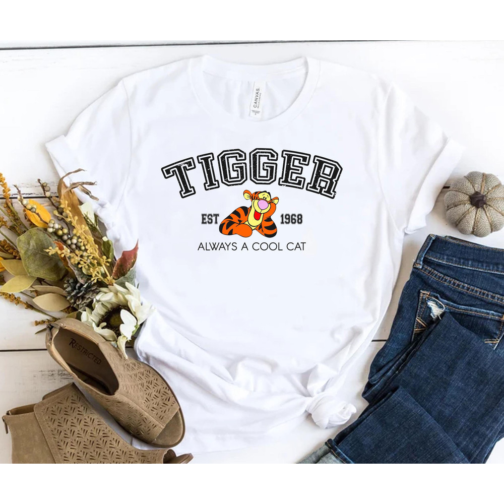 Tigger Est 1968 Cool Cat Shirt Winnie The Pooh Walt Disney World T-shirt Magic Kingdom Tee Disneyland Family Vacation Trip Holiday Gift - 3.jpg
