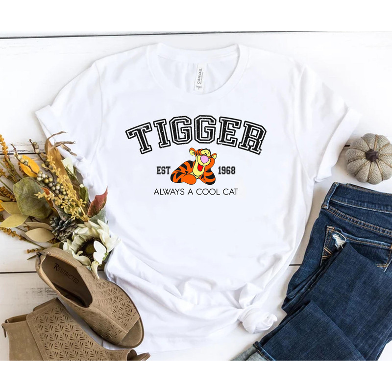 Tigger Est 1968 Cool Cat Shirt Winnie The Pooh Walt Disney World T-shirt Magic Kingdom Tee Disneyland Family Vacation Trip Holiday Gift - 3.jpg