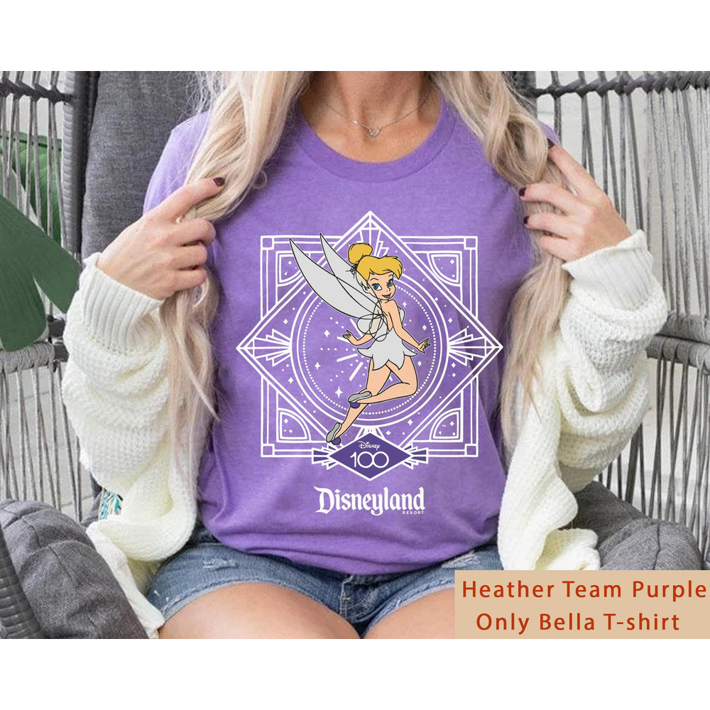 Tinker Bell Disney 100 Years Of Wonder Shirt Peter Pan Disney100 Tee Walt Disney Company T-shirt Disneyland Platinum 100th Anniversary - 2.jpg