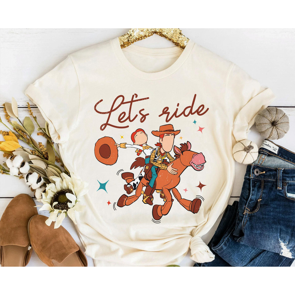 Toy Story Let's Ride Jessie Woody Bullseye Shirt Funny Disney T-shirt Magic Kingdom Park Walt Disney World Disneyland Trip Outfits - 1.jpg