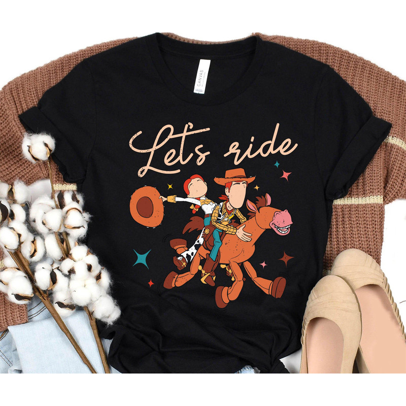 Toy Story Let's Ride Jessie Woody Bullseye Shirt Funny Disney T-shirt Magic Kingdom Park Walt Disney World Disneyland Trip Outfits - 2.jpg