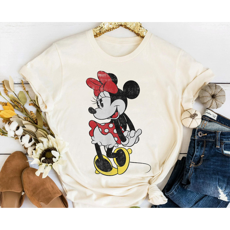 Vintage Disney Mickey Minnie Mouse Portrait Shirt Disney Couple Matching Tee Disney Couple Gift Husband and Wife Disney Birthday - 2.jpg
