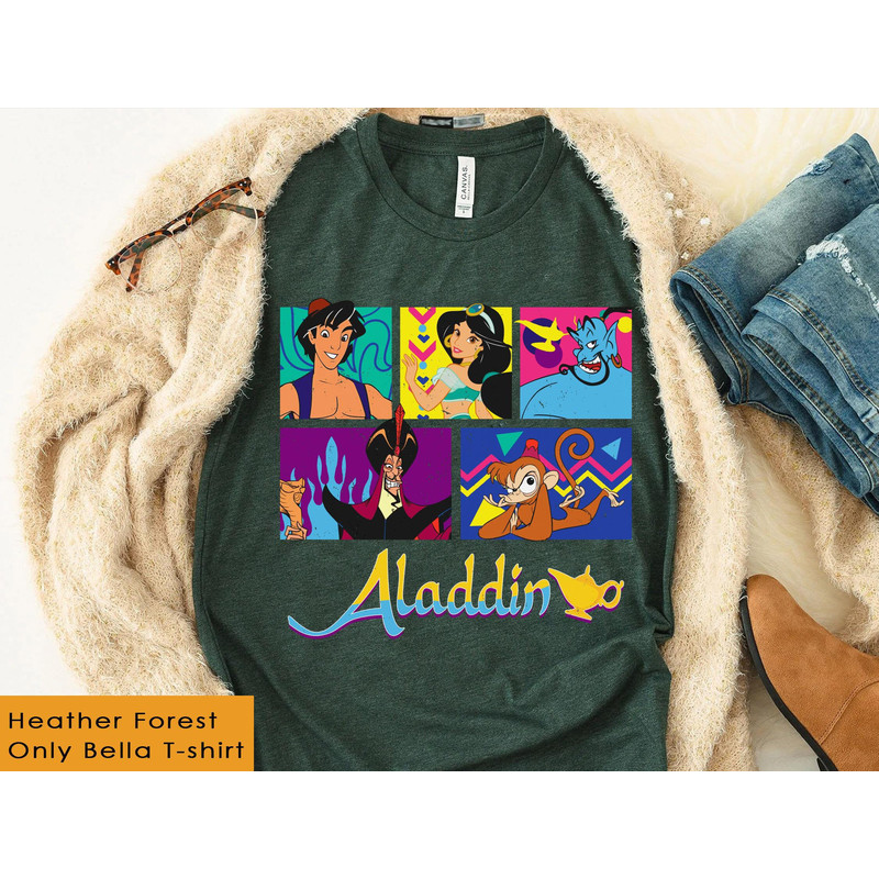 Vintage Disney Aladdin Shirt Aladdin Jasmine Genie Jafar And Abu T-shirt Walt Disney World Disneyland Trip Outfits Magic Kingdom - 4.jpg