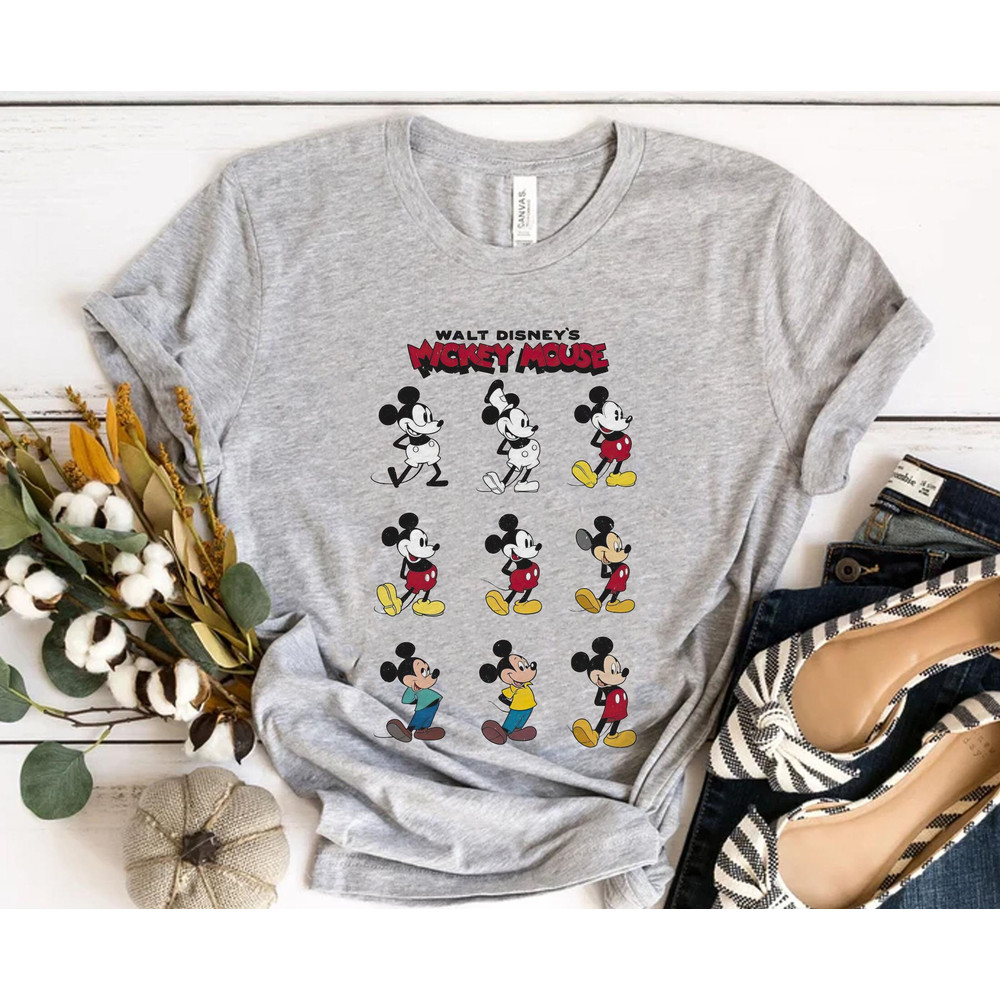 Walt Disney World Mickey Mouse Sweatshirt Retro Mickey Through The Years Shirt Magic Kingdom Disneyland Trip Family Vacation Holiday Gift - 2.jpg