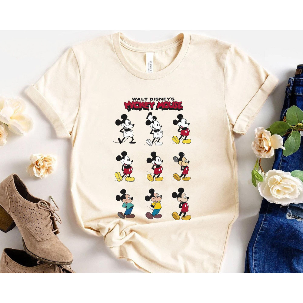 Walt Disney World Mickey Mouse Sweatshirt Retro Mickey Through The Years Shirt Magic Kingdom Disneyland Trip Family Vacation Holiday Gift - 3.jpg