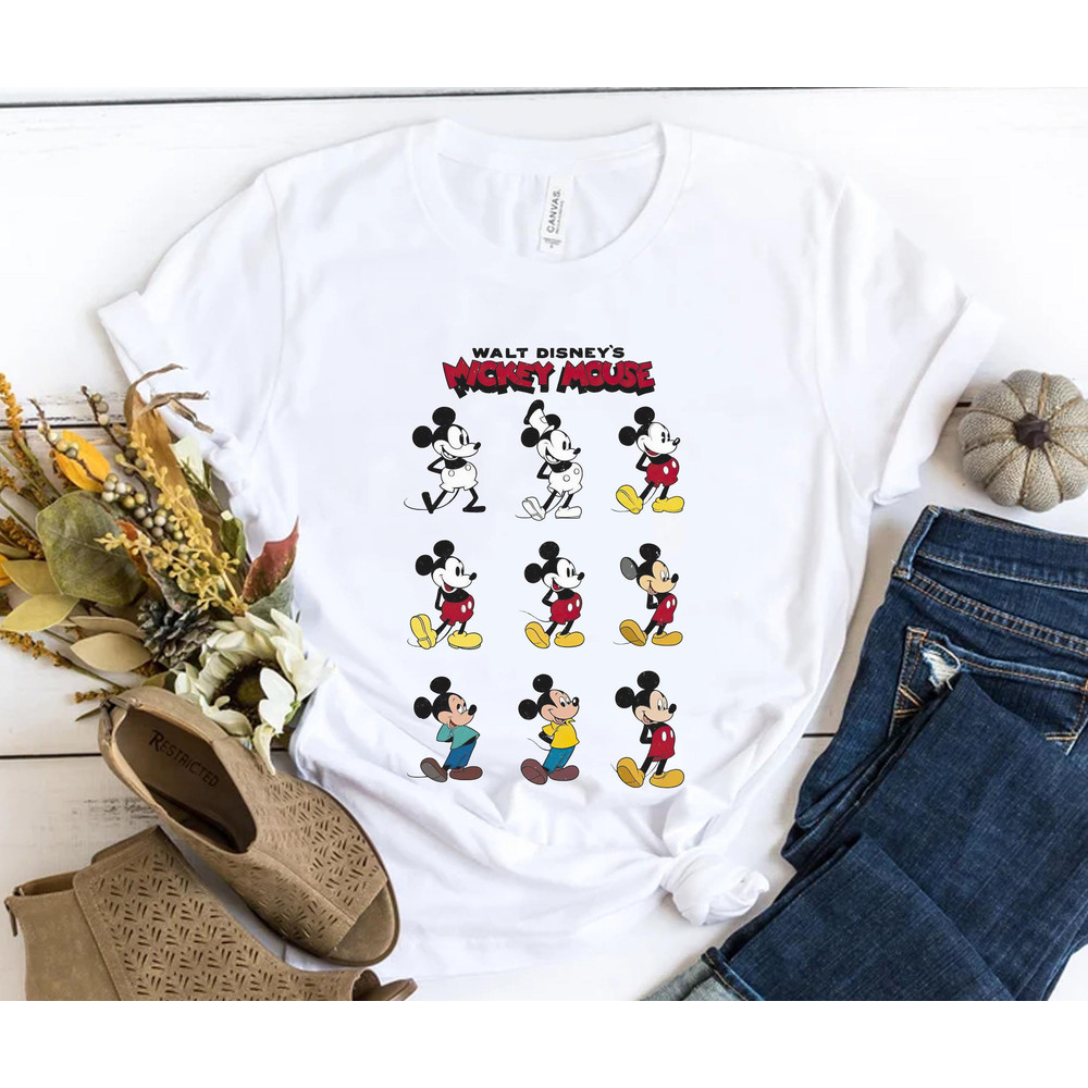 Walt Disney World Mickey Mouse Sweatshirt Retro Mickey Through The Years Shirt Magic Kingdom Disneyland Trip Family Vacation Holiday Gift - 4.jpg