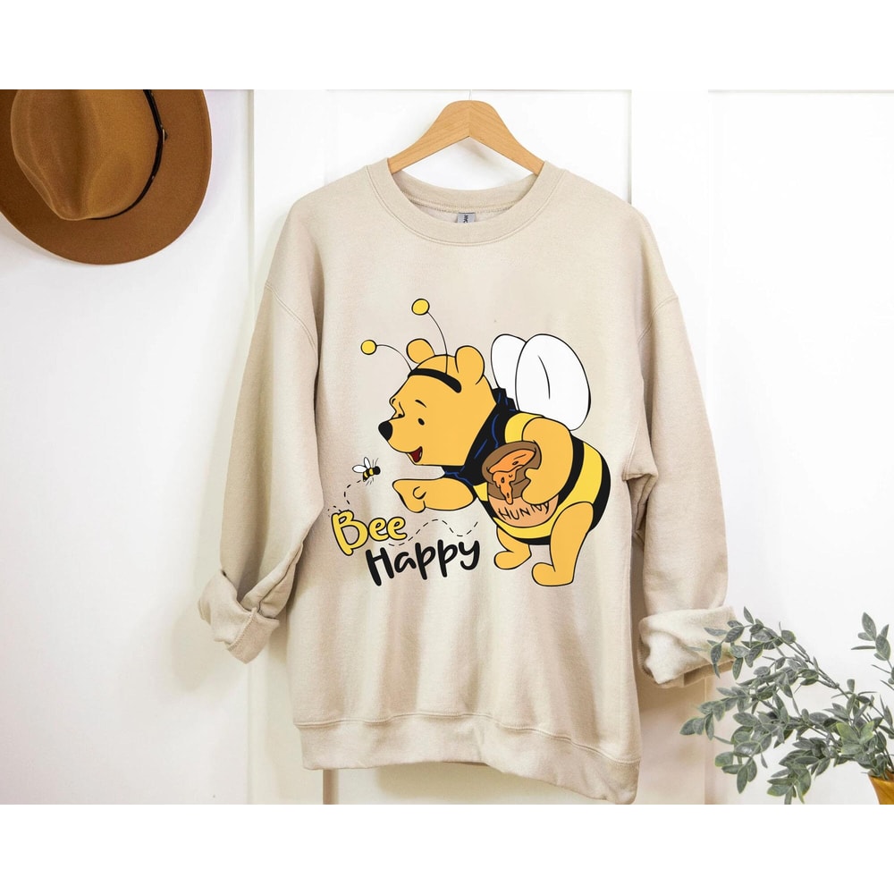 Winnie the Pooh Bee Happy Shirt Disney Pooh Bear T-shirt Walt Disney World Magic Kingdom Park Disneyland Trip Funny Gift - 4.jpg