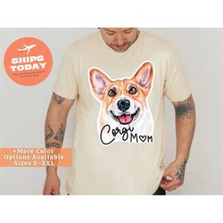 corgi mom shirt for dog mom birthday gift, cute corgi tshirt for women, corgi birthday gift for dog mom, corgi tee shirt