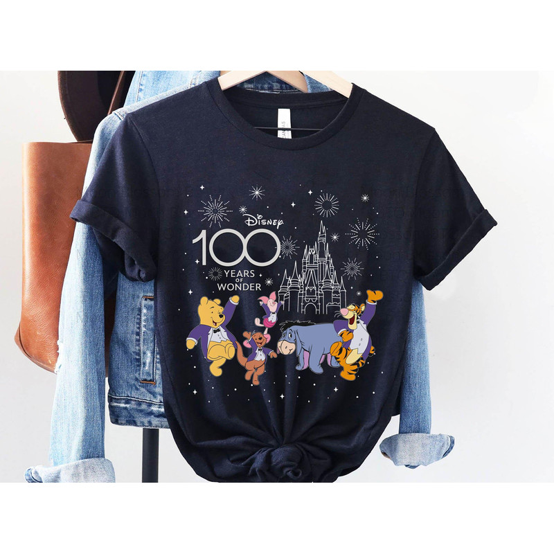 Winnie The Pooh Friends Disney 100 Years Of Wonder Shirt  Disney 100th Anniversary T-shirt  Disney Platinum Celebration  Disneyland Trip - 2.jpg