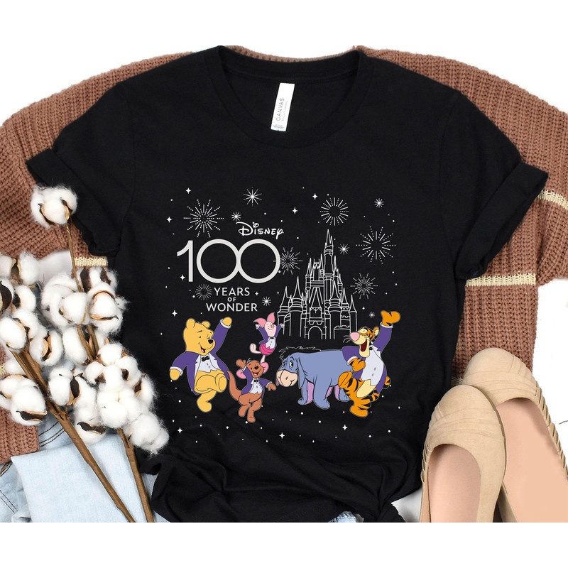 Winnie The Pooh Friends Disney 100 Years Of Wonder Shirt  Disney 100th Anniversary T-shirt  Disney Platinum Celebration  Disneyland Trip - 4.jpg