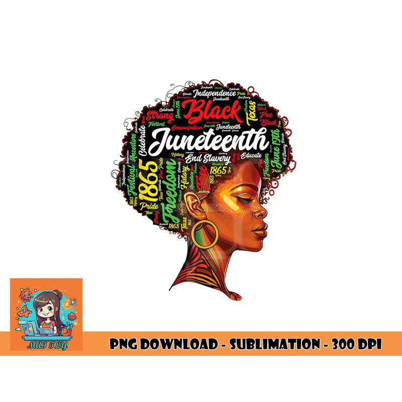 Black History Afro Queen Melanin Word Art Womens Juneteenth png, digital download copy.jpg