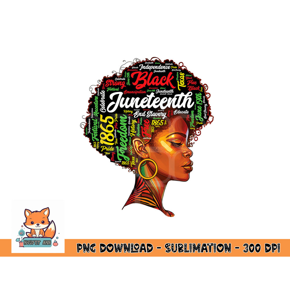 Black History Afro Queen Melanin Word Art Womens Juneteenth png, digital download copy.jpg