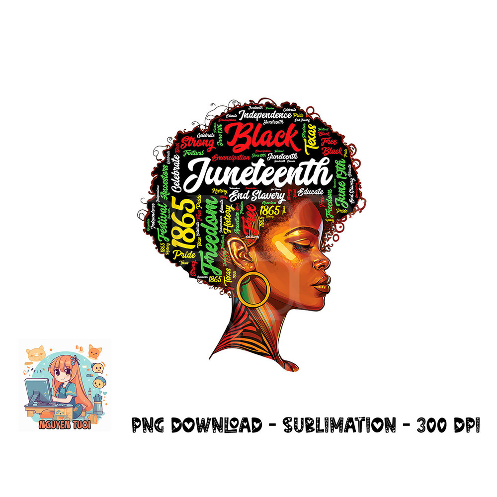 Black History Afro Queen Melanin Word Art Womens Juneteenth png, digital download copy.jpg