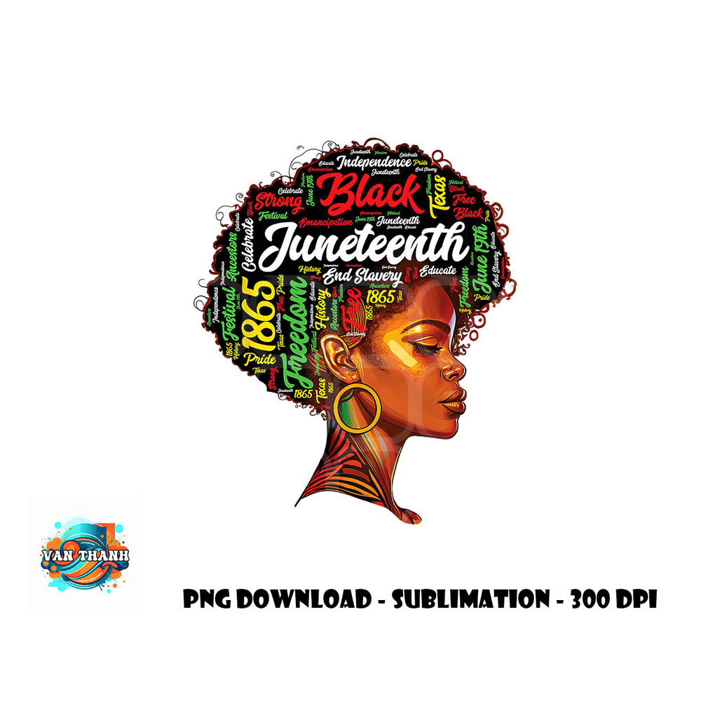 Black History Afro Queen Melanin Word Art Womens Juneteenth png, digital download copy.jpg