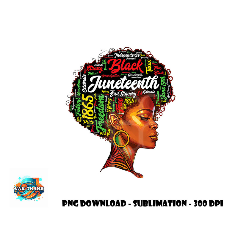 Black History Afro Queen Melanin Word Art Womens Juneteenth png, digital download copy.jpg