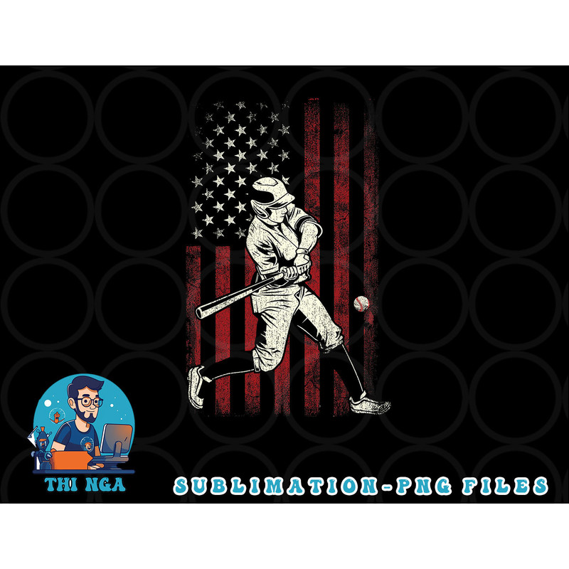 American Flag Baseball Team Gift for Men Boys png, digital download copy.jpg
