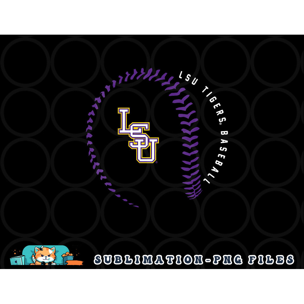 LSU Tigers Baseball Fastball Gray Officially Licensed V-Neck png, digital download copy.jpg
