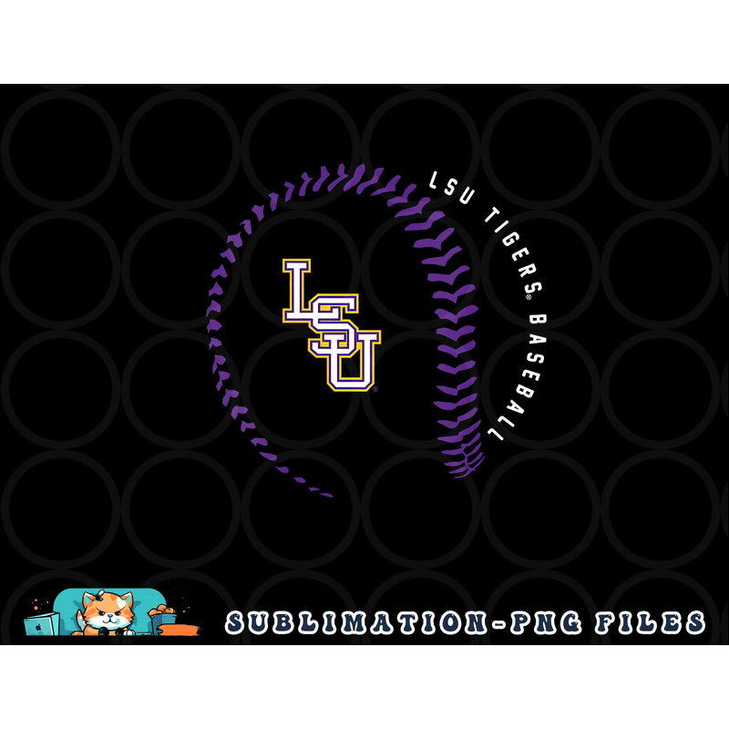 LSU Tigers Baseball Fastball Gray Officially Licensed V-Neck png, digital download copy.jpg