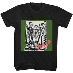 strummer's stripes show your clash pride, the clash shirt, the clash t shirt, rock band, 80s music, rock music