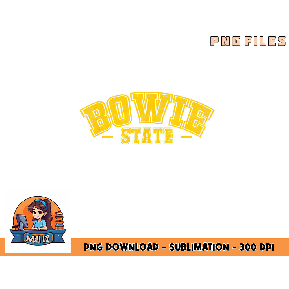 Bowie State University Vintage Apparel Gift Men Women png, digital download copy.jpg