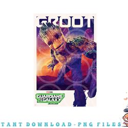 marvel guardians of the galaxy volume 3 groot poster png, digital download copy