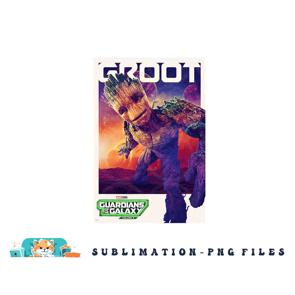 Marvel Guardians of the Galaxy Volume 3 Groot Poster png, digital download copy.jpg
