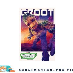 marvel guardians of the galaxy volume 3 groot poster png, digital download copy