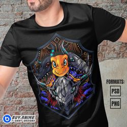 premium anime vector files, ready for dtf, dtg, sublimation printing, anime png for shirts, psd, png hd