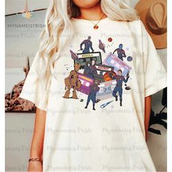 guardians galaxy volume 3 t-shirt, rocket raccoon shirt, lylla rocket, star lord, marvel movie 2023, baby groot shirt, d