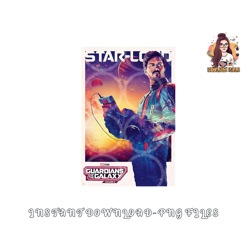 Marvel Guardians of the Galaxy Volume 3 Star-Lord Poster png, digital download copy.jpg
